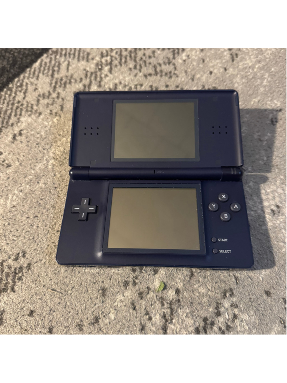 Nintendo DS Lite Exclusive Midnight Navy Handheld Console Needs Power Switch